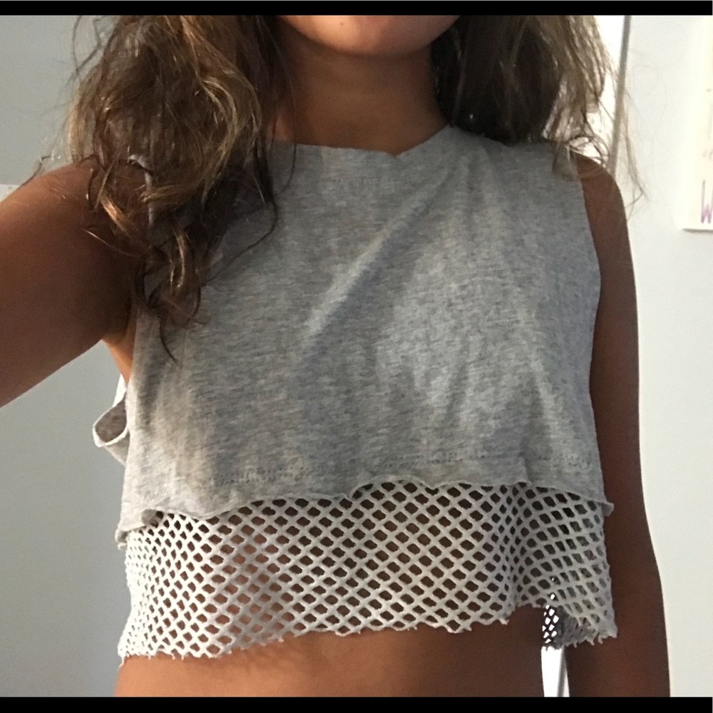 Emma & Sam mesh crop top